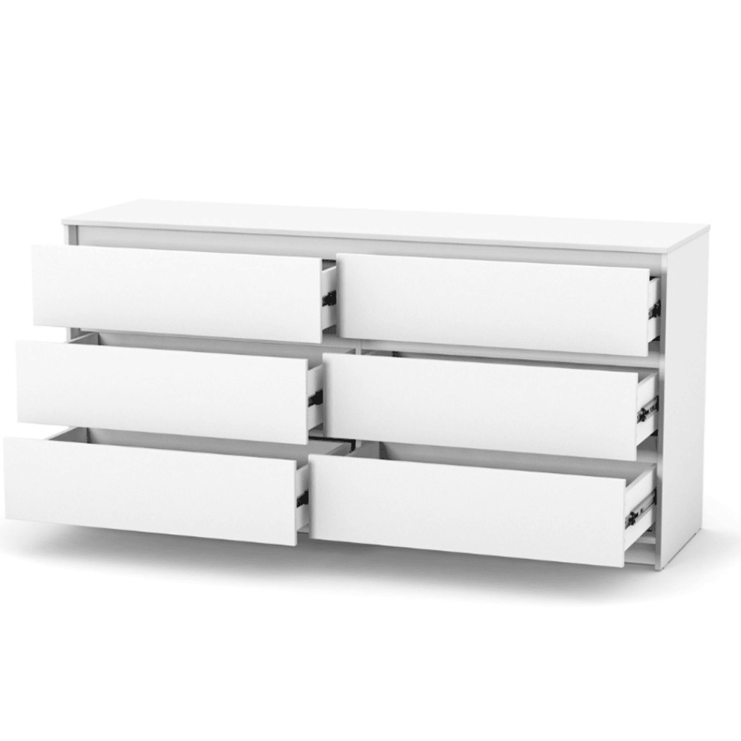 Dětská komoda Lovitto Gekko Kids, 175x51x87cm, Bílá